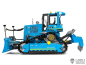 Preview: Lesu Ketten Planierraupe, Bulldozer, DT60, 1:14, ARTR, blau