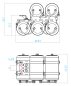 Preview: Lufttankkombi Attrappe aus Metall für Tamiya LKW