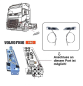Preview: Seitenblinker mit LED für Tamiya Volvo FH16