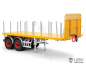 Preview: Lesu Flachbett Auflieger 20 Fuß, 2 Achsen, Bausatz unlackiert