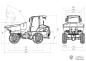 Preview: Lesu Mini Dumper, gelb in 1:14, ARTR