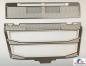 Preview: Kühlergrill Tamiya Volvo FH16, Metall Hochglanz, Blitzer o/o