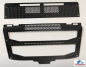 Preview: Kühlergrill Tamiya Volvo FH16, Metall schwarz matt, Blitzer w/o