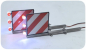 Preview: Warntafeln Überbreite mit LED rot/weiss