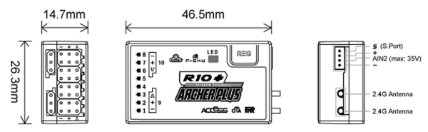 Preview: FrSky Empfänger Archer R10+ 2,4Ghz Preview: FrSky Empfänger Archer R10+ 2,4Ghz