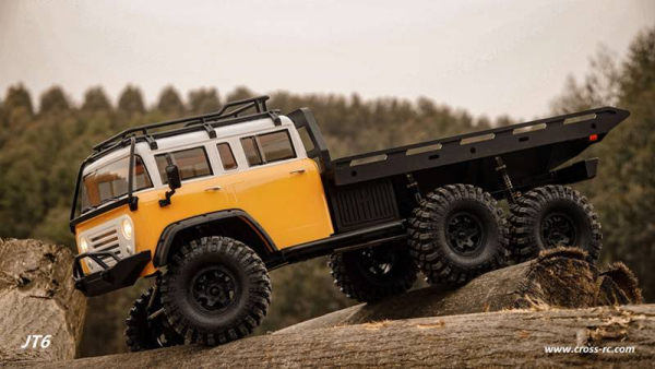 Preview: CROSS-RC Crawler EMO JT6 6x6  RTR gelb/weiß