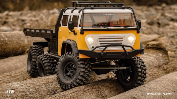 Preview: CROSS-RC Crawler EMO JT6 6x6  RTR gelb/weiß