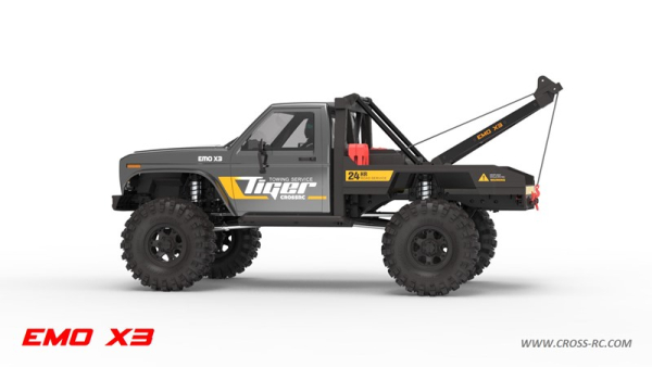 CROSS-RC Crawler EMO X3 2025, 4x4, 1:8, ARTR, grau