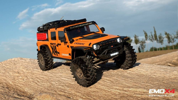 Preview: CROSS-RC Crawler EMO X4 2025, 4x4, 1:8, RTR, Brushless, orange, B-Ware Preview: CROSS-RC Crawler EMO X4 2025, 4x4, 1:8, RTR, Brushless, orange, B-Ware