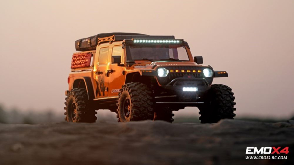 Preview: CROSS-RC Crawler EMO X4 2025, 4x4, 1:8, RTR, Brushless, orange, B-Ware Preview: CROSS-RC Crawler EMO X4 2025, 4x4, 1:8, RTR, Brushless, orange, B-Ware