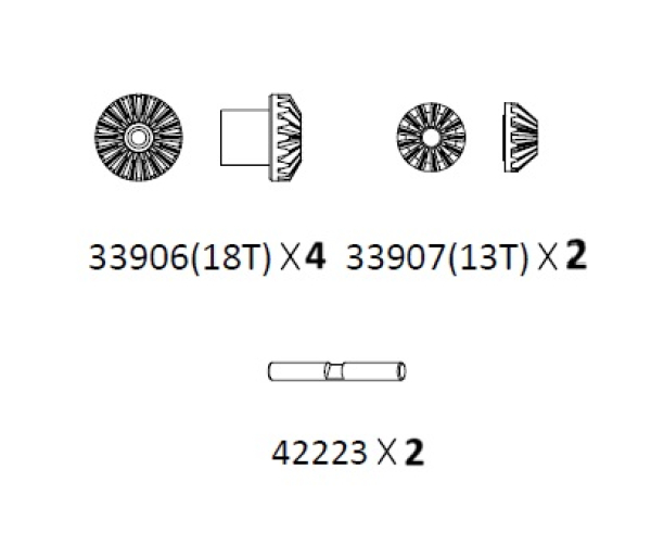 CROSS-RC Achsdifferential für EMO Modelle