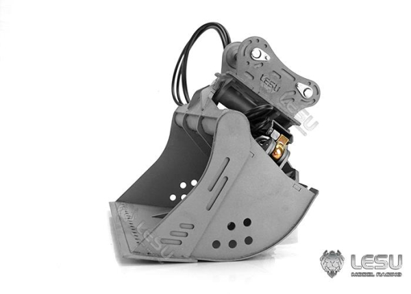 Preview: Schwenkbarer Grabenraumlöffel für Lesu Ketten Bagger C374F