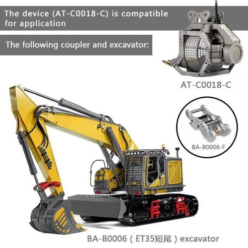Rotation-Siebschaufel für Lesu Bagger ET35