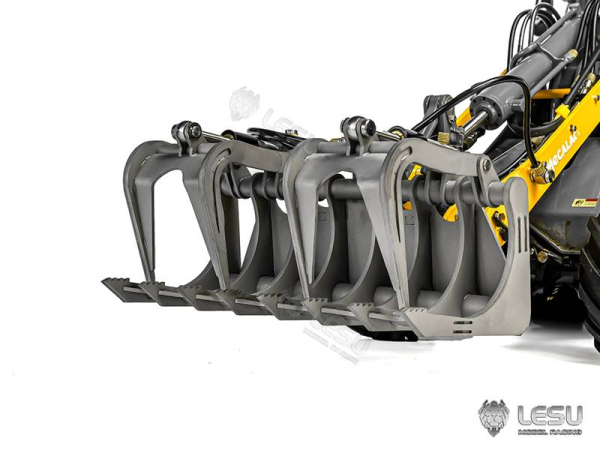 Preview: Schaufel mit hydraulischem Greifer für Lesu Mini Radlader MCL8