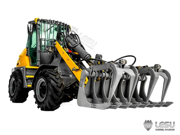 Schaufel mit hydraulischem Greifer für Lesu Mini Radlader MCL8