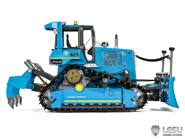 Preview: Lesu Ketten Planierraupe, Bulldozer, DT60, 1:14, ARTR, blau