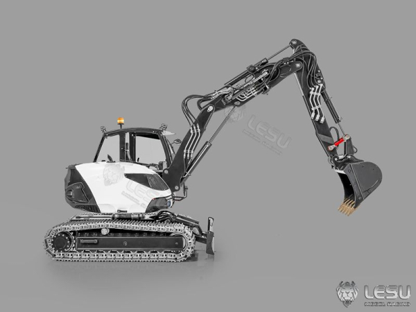 Lesu kompakter Ketten Bagger MC15, ARTR weiß lackiert