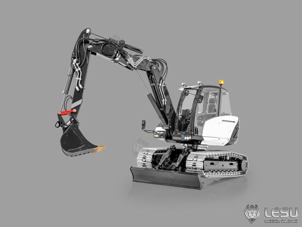 Lesu kompakter Ketten Bagger MC15, ARTR weiß lackiert