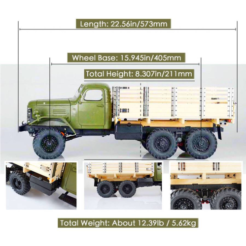 Preview: KingKong RC Truck Kit CA30, ZIS/ZIL-151 6x6, 1:12 Preview: KingKong RC Truck Kit CA30, ZIS/ZIL-151 6x6, 1:12