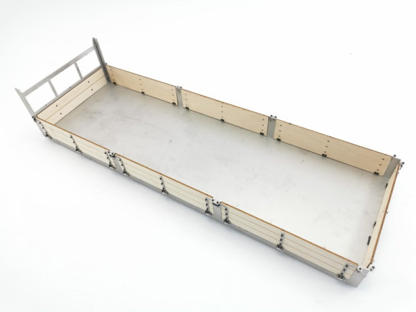 Preview: Baustoffpritsche aus Metall und Holz in 1:14, 600mm Preview: Baustoffpritsche aus Metall und Holz in 1:14, 600mm