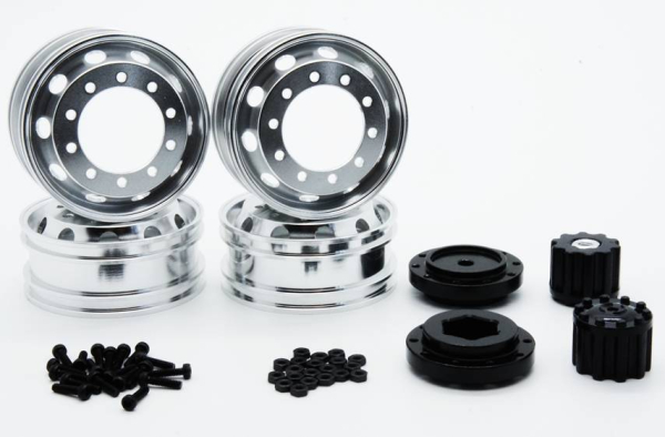 JX-Model Aluminium Zwillingsfelgen Heck, Sechskant,  MAN F-2000