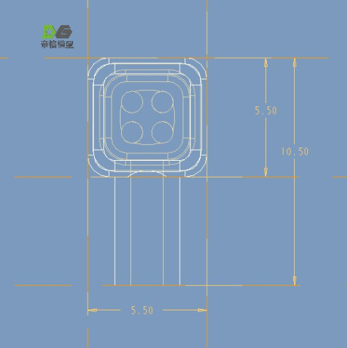 Preview: Seitenbegrenzungsleuchten, Umrissleuchten für Tamiya LKW, rot/weiß, eckig