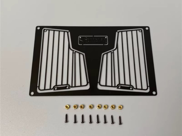 Preview: Frontscheinwerfergitter für den Tamiya MB Arocs, schwarz Preview: Frontscheinwerfergitter für den Tamiya MB Arocs, schwarz