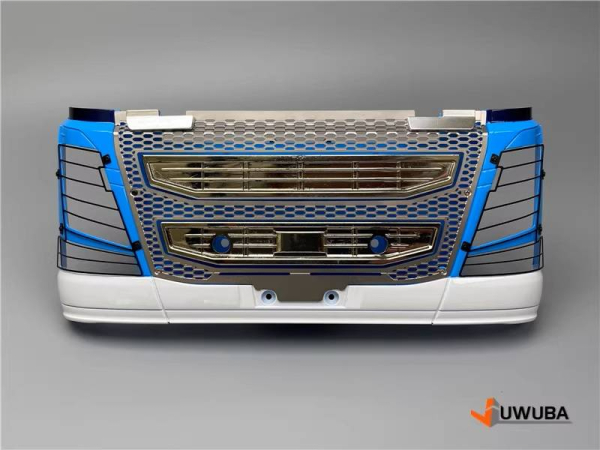 Preview: Frontscheinwerfergitter für den Tamiya Volvo FH16, schwarz Preview: Frontscheinwerfergitter für den Tamiya Volvo FH16, schwarz
