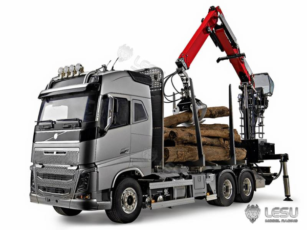 Lesu Holzladekran als RTR in 1:14