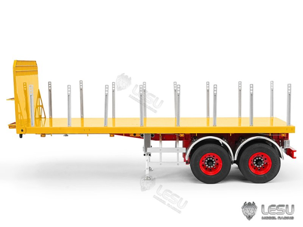 Lesu Flachbett Auflieger 20 Fuß, 2 Achsen, Bausatz unlackiert