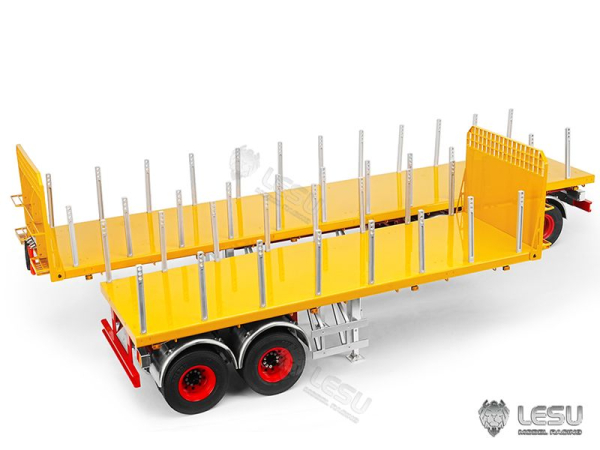 Lesu Flachbett Auflieger 20 Fuß, 2 Achsen, Bausatz unlackiert