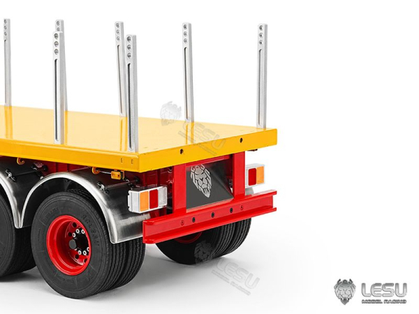 Lesu Flachbett Auflieger 20 Fuß, 2 Achsen, Bausatz unlackiert