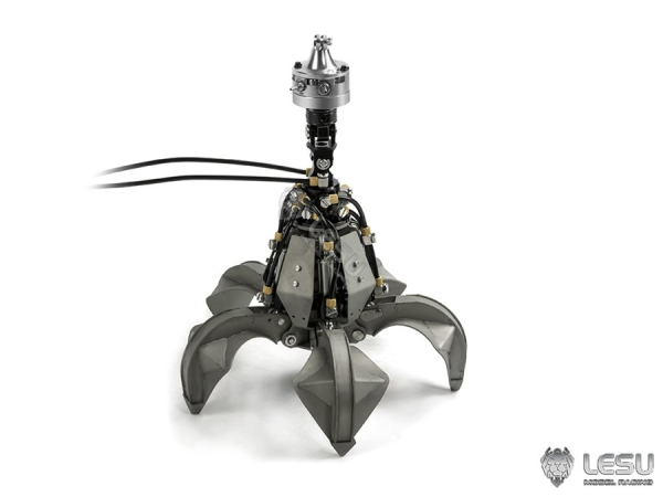 Preview: Lesu Mehrschalengreifer mit Rotationsantrieb für LKW Ladekran 1:14