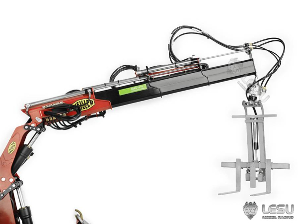 Lesu Palettengabel mit Rotationsantrieb für LKW Ladekran 1:14