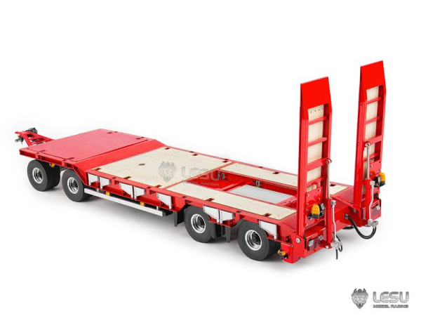 Lesu Tieflader, Schwerlast Anhänger mit Hydraulik, KIT