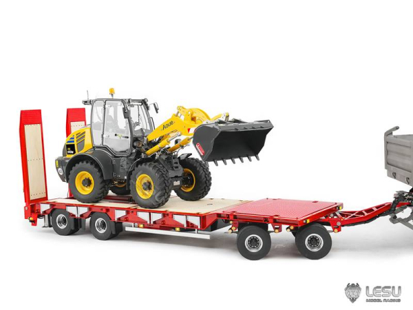 Lesu Tieflader, Schwerlast Anhänger mit Hydraulik, KIT