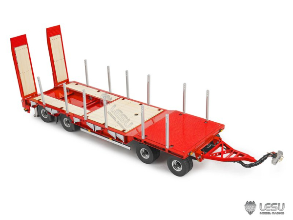 Preview: Lesu Tieflader, Schwerlast Anhänger mit Hydraulik, KIT