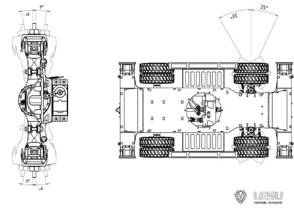 Lesu Hydraulischer Mobil Bagger ET30H, ARTR