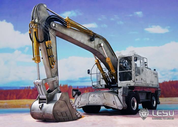 Preview: Lesu Hydraulischer Mobil Bagger ET30H, Bausatz