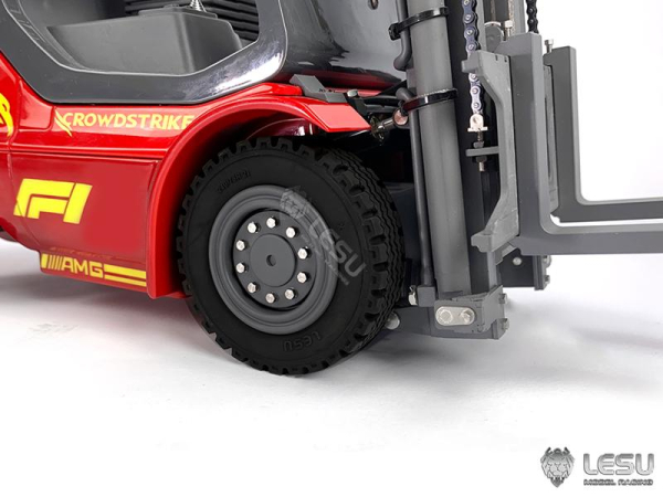 Preview: Lesu Gabelstapler mit Hydraulik, 1:14, ARTR, rot V2