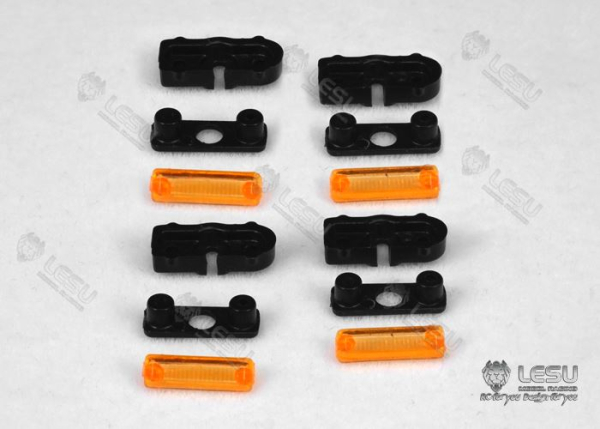 Preview: Seitenmarkierungsleuchten gelb für Tamiya LKW, C