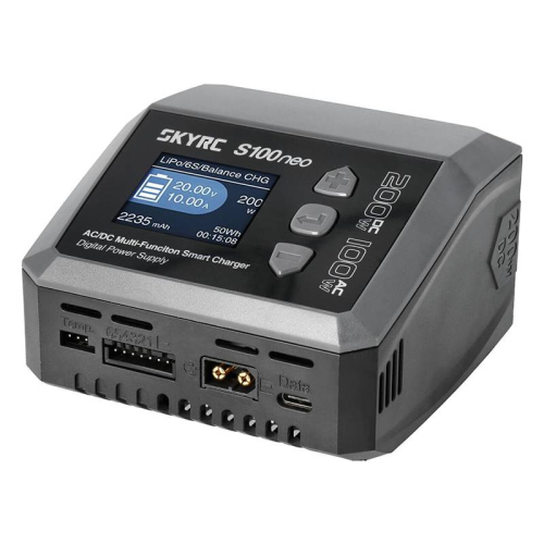 SkyRC Ladegerät S100 Neo, LiPo 1-6s, 10A, 100W, AC