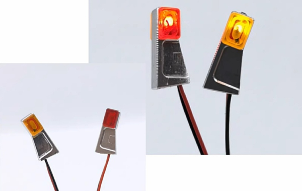 Seitenbegrenzungsleuchten, Umrissleuchten für Tamiya LKW, rot/gelb, 100a