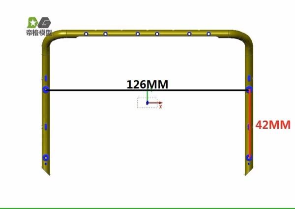 Dachlampenbügel für europäische Tamiya LKW, Var. B