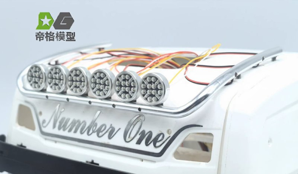 Preview: Dachlampenbügel für europäische Tamiya LKW, Var. A