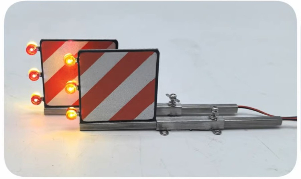 Preview: Warntafeln Überbreite mit LED rot/gelb