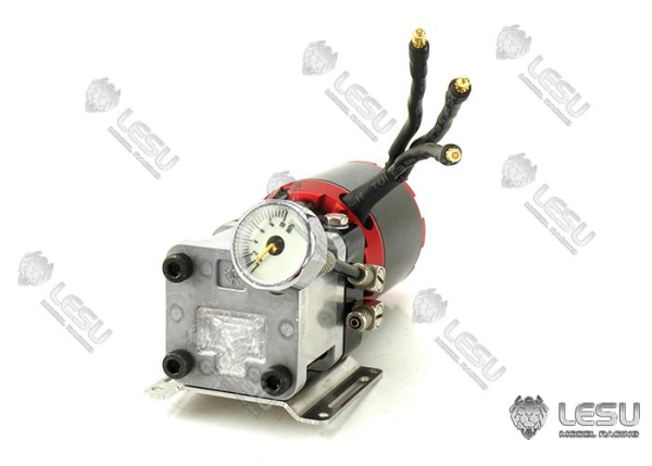 Preview: Hochleistungs Hydraulikpumpe mit Motor, Regler und Manometer