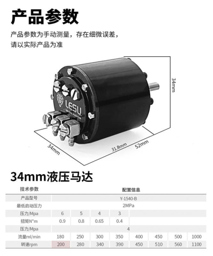 Hydraulischer Motor, Variante B