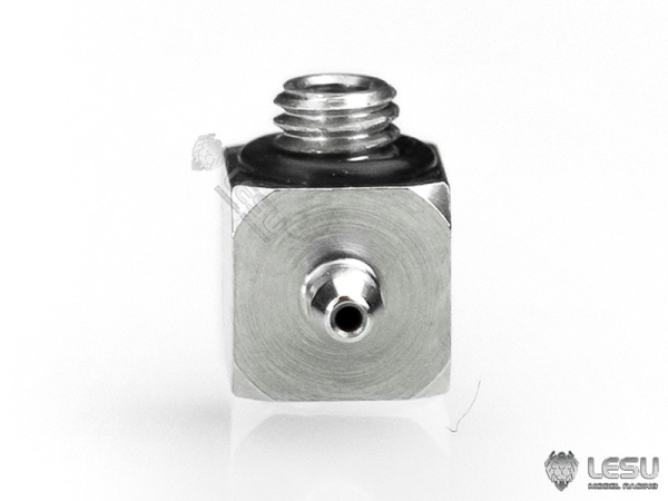 Preview: Hydraulik Anschluss 90°, M3 auf 2mm Schlauch