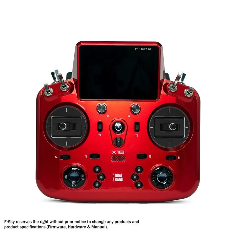 TANDEM X18 EU/LBT FrSky Senderset Cardinal Rot 2,4Ghz Akku, EVA-Bag, Limited Edition